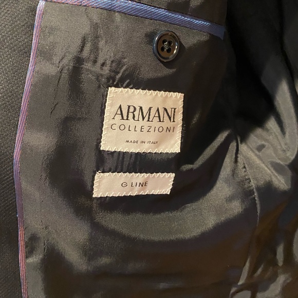 Armani Collezioni Navy Suit Jacket 40R (G Line) - Picture 2 of 2